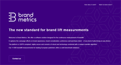 Desktop Screenshot of brandmetrics.com
