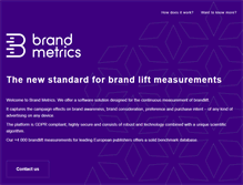 Tablet Screenshot of brandmetrics.com